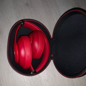 Red beats headphones